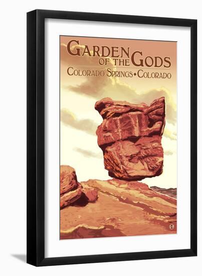Colorado Springs, Colorado, Garden of the Gods, no.1-Lantern Press-Framed Art Print