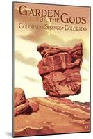 Colorado Springs, Colorado, Garden of the Gods, no.1-Lantern Press-Mounted Art Print