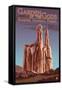 Colorado Springs, Colorado, Garden of the Gods, no.2-Lantern Press-Framed Stretched Canvas