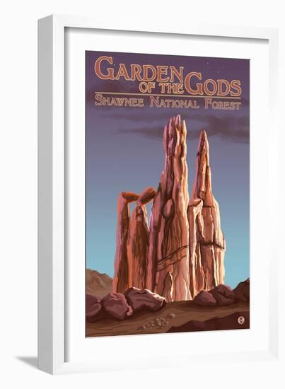 Colorado Springs, Colorado, Garden of the Gods, no.2-Lantern Press-Framed Art Print