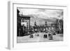 Colorado Springs, Colorado - Pikes Peak Ave View of Antlers Hotel and Pikes Peak, c.1934-Lantern Press-Framed Art Print