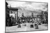 Colorado Springs, Colorado - Pikes Peak Ave View of Antlers Hotel and Pikes Peak, c.1934-Lantern Press-Mounted Art Print