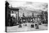 Colorado Springs, Colorado - Pikes Peak Ave View of Antlers Hotel and Pikes Peak, c.1934-Lantern Press-Stretched Canvas