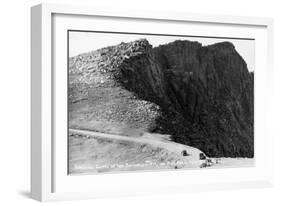 Colorado Springs, Colorado - Pikes Peak Hwy; Cliffs of the Bottomless Pit-Lantern Press-Framed Art Print