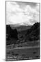 Colorado Springs, Colorado, Pikes Peak through Gateway to Garden of the Gods-Lantern Press-Mounted Art Print