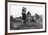 Colorado Springs, Colorado - Punch and Judy Rock Formations, Garden of the Gods-Lantern Press-Framed Art Print