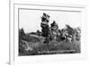 Colorado Springs, Colorado - Punch and Judy Rock Formations, Garden of the Gods-Lantern Press-Framed Premium Giclee Print