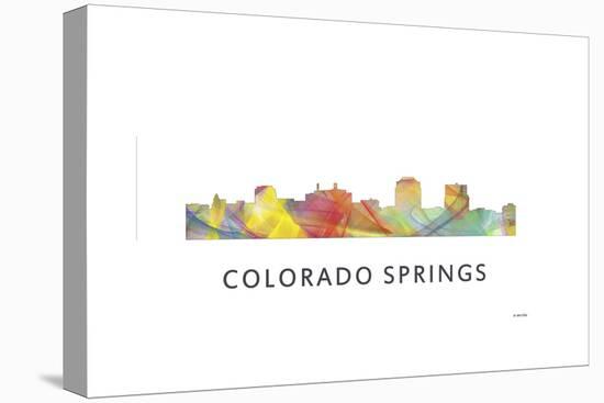 Colorado Springs Colorado Skyline-Marlene Watson-Stretched Canvas