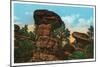 Colorado Springs, Colorado, View of Giant Mushroom Rock Formations-Lantern Press-Mounted Art Print