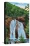 Colorado Springs, Colorado, View of Helen Hunt Falls in North Cheyenne Canyon-Lantern Press-Stretched Canvas