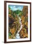 Colorado Springs, Colorado, View of Seven Falls, South Cheyenne Canyon-Lantern Press-Framed Art Print