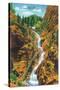 Colorado Springs, Colorado, View of Seven Falls, South Cheyenne Canyon-Lantern Press-Stretched Canvas