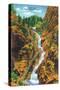 Colorado Springs, Colorado, View of Seven Falls, South Cheyenne Canyon-Lantern Press-Stretched Canvas