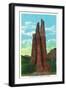 Colorado Springs, Colorado, View of the Three Graces in the Garden of the Gods-Lantern Press-Framed Art Print