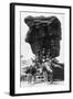 Colorado Springs, Colorado, View of Tourist at Balanced Rock, Ladies on Burros-Lantern Press-Framed Art Print