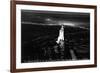 Colorado Springs, Colorado - Will Rogers Shrine of the Sun on Cheyenne Mt at Night-Lantern Press-Framed Art Print