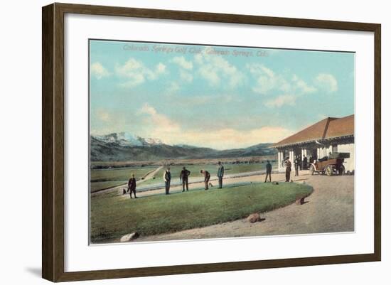 Colorado Springs Golf Course-null-Framed Art Print