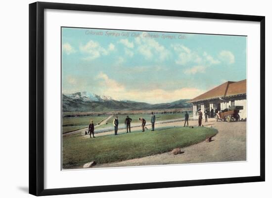 Colorado Springs Golf Course-null-Framed Art Print