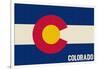 Colorado State Flag-Lantern Press-Framed Art Print