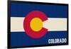 Colorado State Flag-Lantern Press-Framed Art Print