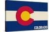 Colorado State Flag-Lantern Press-Stretched Canvas