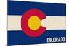 Colorado State Flag-Lantern Press-Mounted Art Print