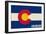 Colorado State Flag-Lantern Press-Framed Art Print