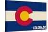 Colorado State Flag-Lantern Press-Stretched Canvas