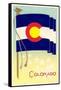 Colorado State Flag-null-Framed Stretched Canvas