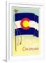 Colorado State Flag-null-Framed Art Print