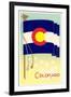 Colorado State Flag-null-Framed Art Print