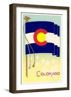 Colorado State Flag-null-Framed Art Print