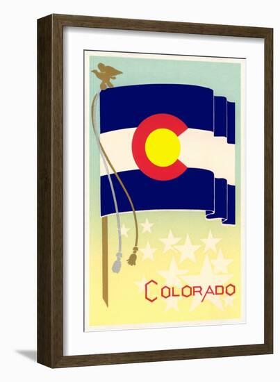 Colorado State Flag-null-Framed Art Print