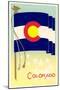 Colorado State Flag-null-Mounted Art Print