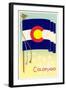 Colorado State Flag-null-Framed Art Print