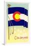 Colorado State Flag-null-Framed Art Print