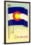 Colorado State Flag-null-Framed Art Print