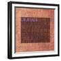 Colorado State Words-David Bowman-Framed Giclee Print