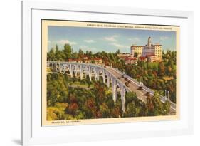 Colorado Street Bridge, Pasadena, California-null-Framed Premium Giclee Print