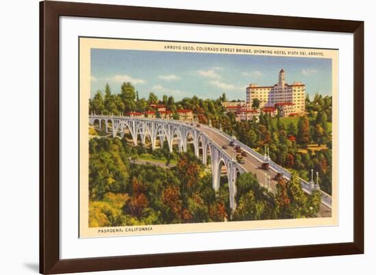 Colorado Street Bridge, Pasadena, California-null-Framed Premium Giclee Print