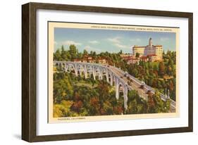 Colorado Street Bridge, Pasadena, California-null-Framed Art Print