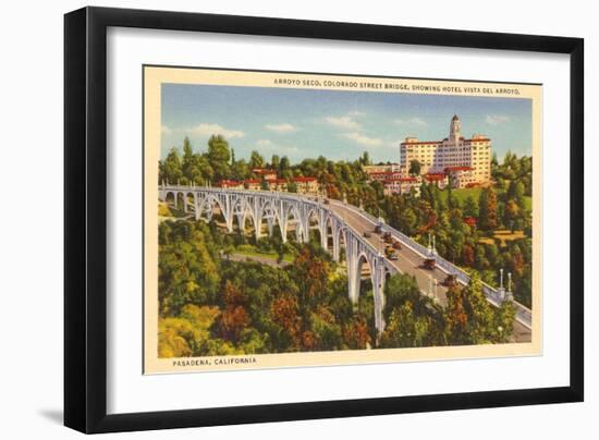 Colorado Street Bridge, Pasadena, California-null-Framed Art Print