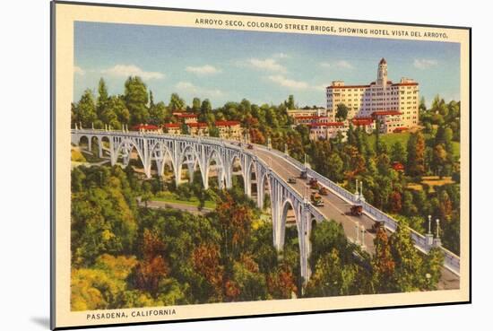 Colorado Street Bridge, Pasadena, California-null-Mounted Art Print
