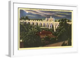 Colorado Street Bridge, Pasadena, California-null-Framed Art Print