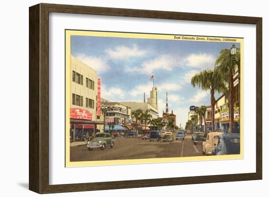 Colorado Street, Pasadena, California-null-Framed Art Print