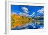 Colorado, Telluride, Trout Lake. Fall Sunset on Lake-Jaynes Gallery-Framed Photographic Print