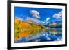 Colorado, Telluride, Trout Lake. Fall Sunset on Lake-Jaynes Gallery-Framed Photographic Print