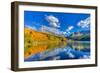 Colorado, Telluride, Trout Lake. Fall Sunset on Lake-Jaynes Gallery-Framed Photographic Print