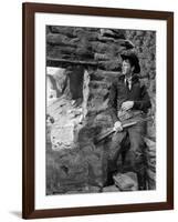 COLORADO TERRITORY, 1949 directed by RAOUL WALSH Joel McCrea (b/w photo)-null-Framed Photo