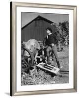 COLORADO TERRITORY, 1949 directed by RAOUL WALSH Joel McCrea (b/w photo)-null-Framed Photo